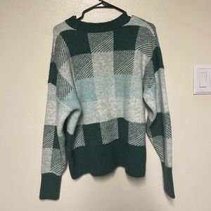 Checkered Green Sweater